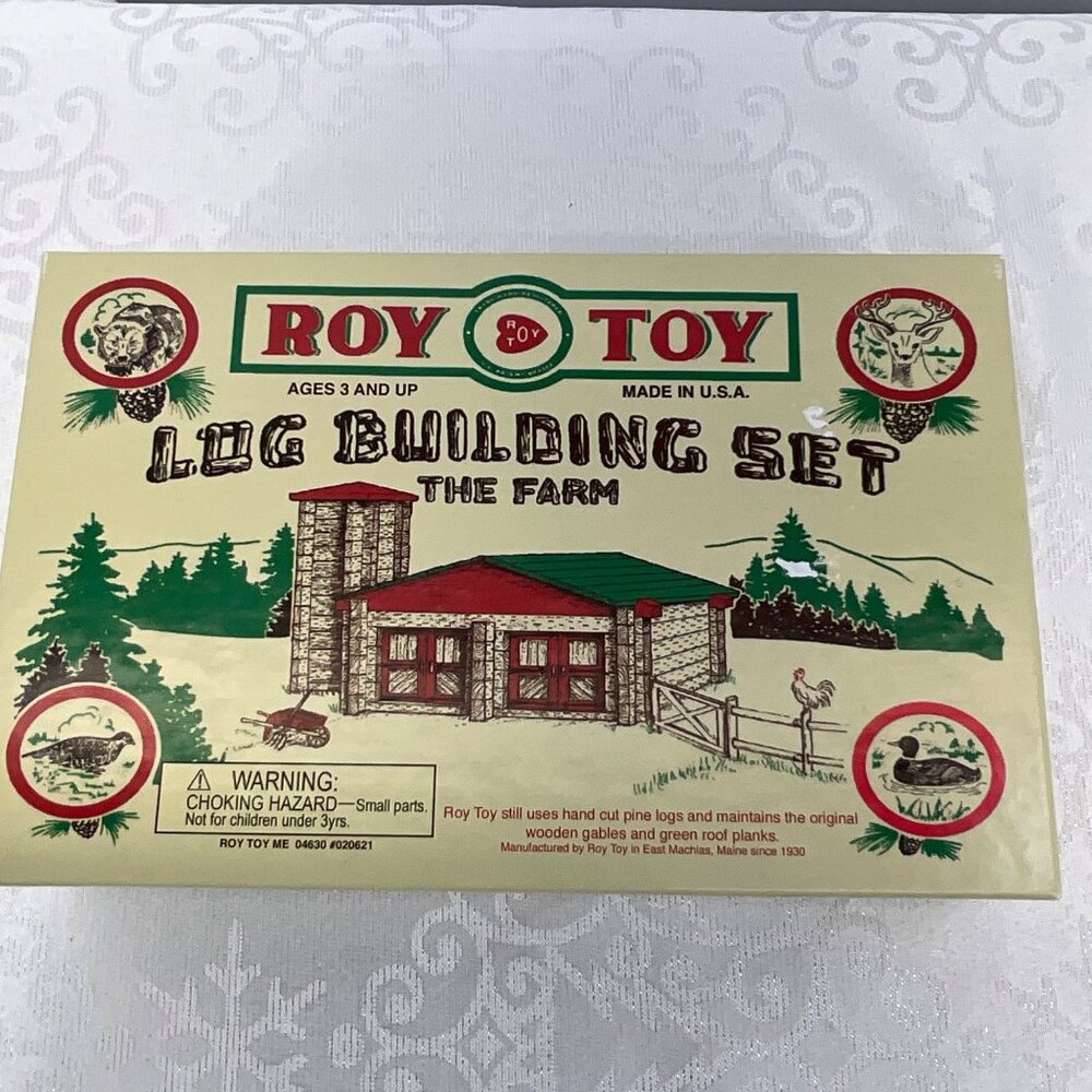 Roy Toy Log Building Set The Farm